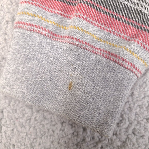 DC Shoes Hoodie Mens Medium Multicolor Sweatshirt Hooded Long Sleeve 1/4 Button - Picture 6 of 16